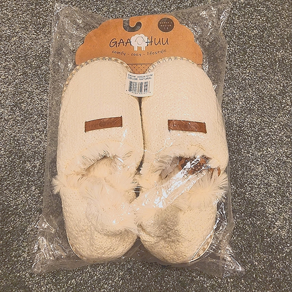 Slippers size 7 faux fur
